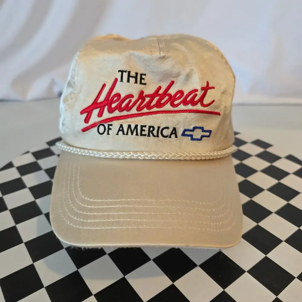 Chevrolet Heartbeat of America Satin Rope Snapback Hat Cream GM